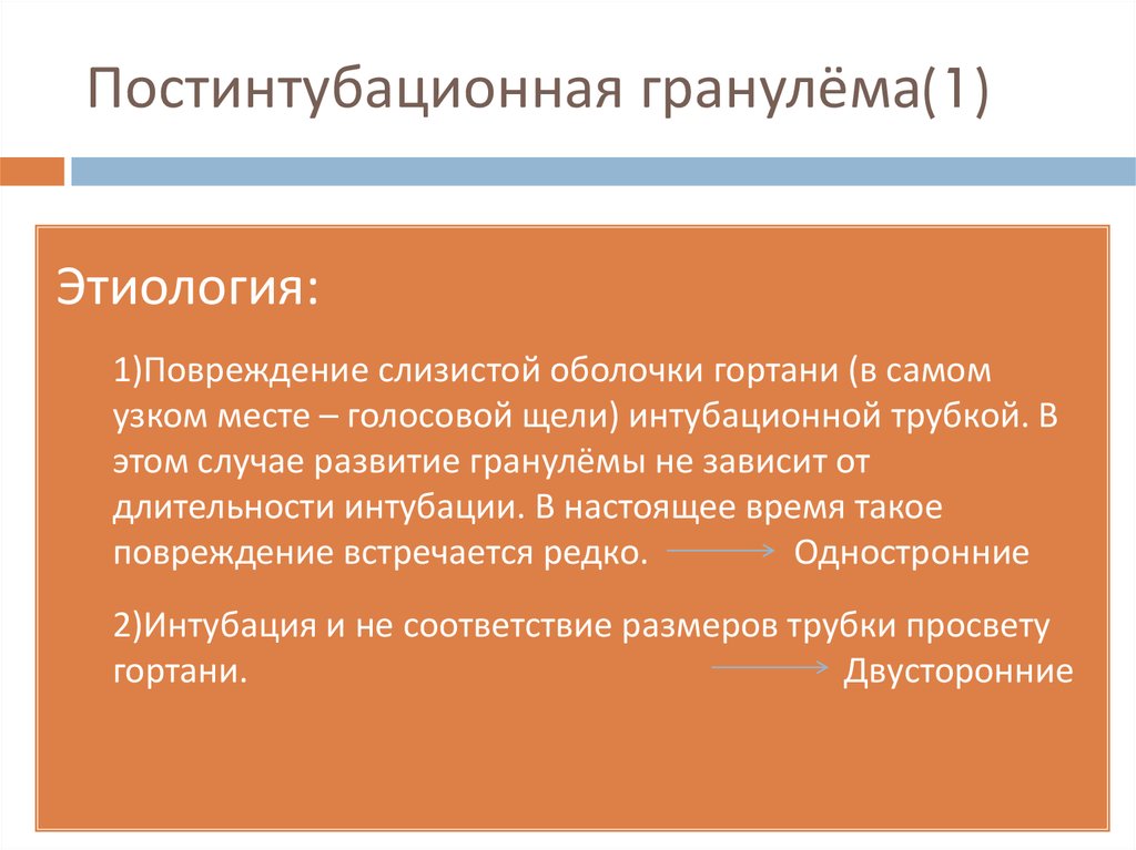 Постинтубационная гранулёма(1)