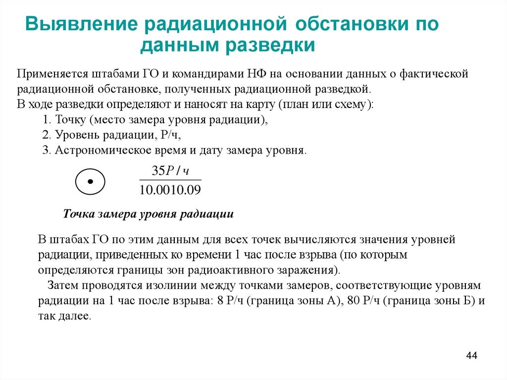 Оценка радиационной обстановки презентация