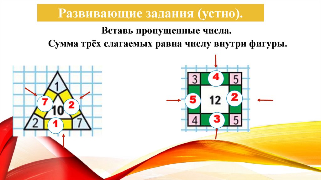 Сложение вида 5 презентация