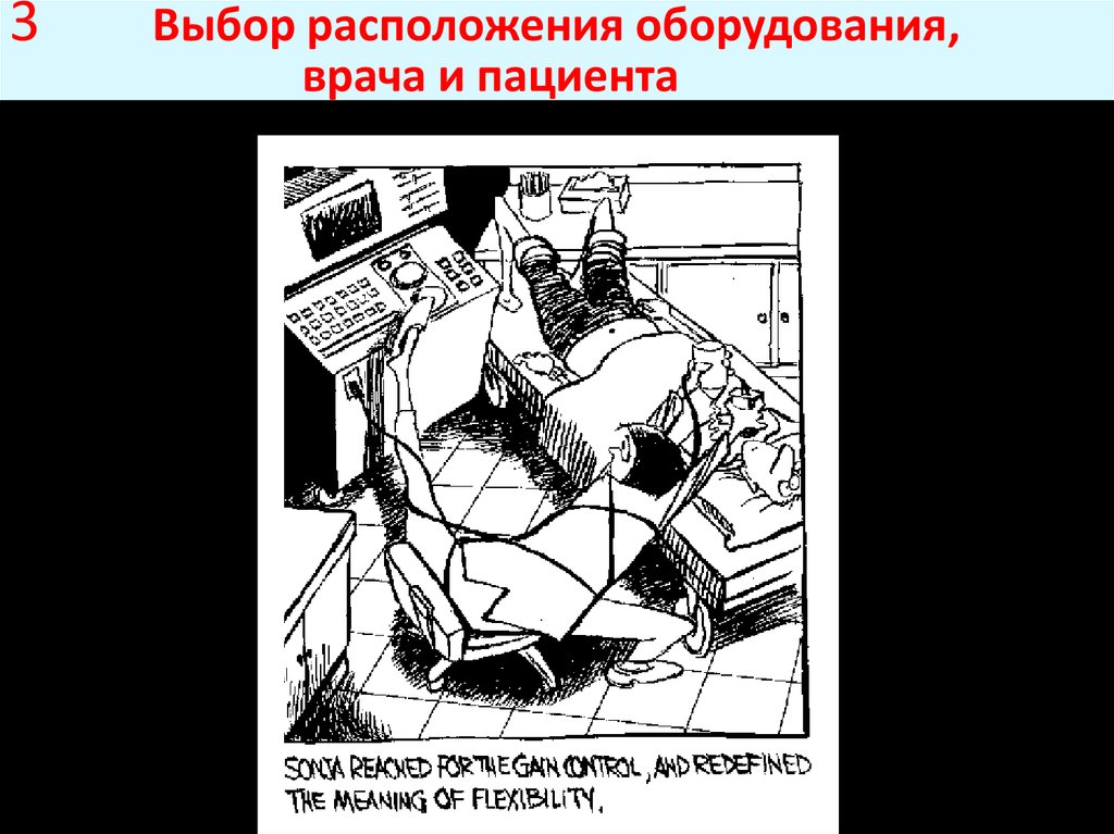 3 Выбор расположения оборудования, врача и пациента