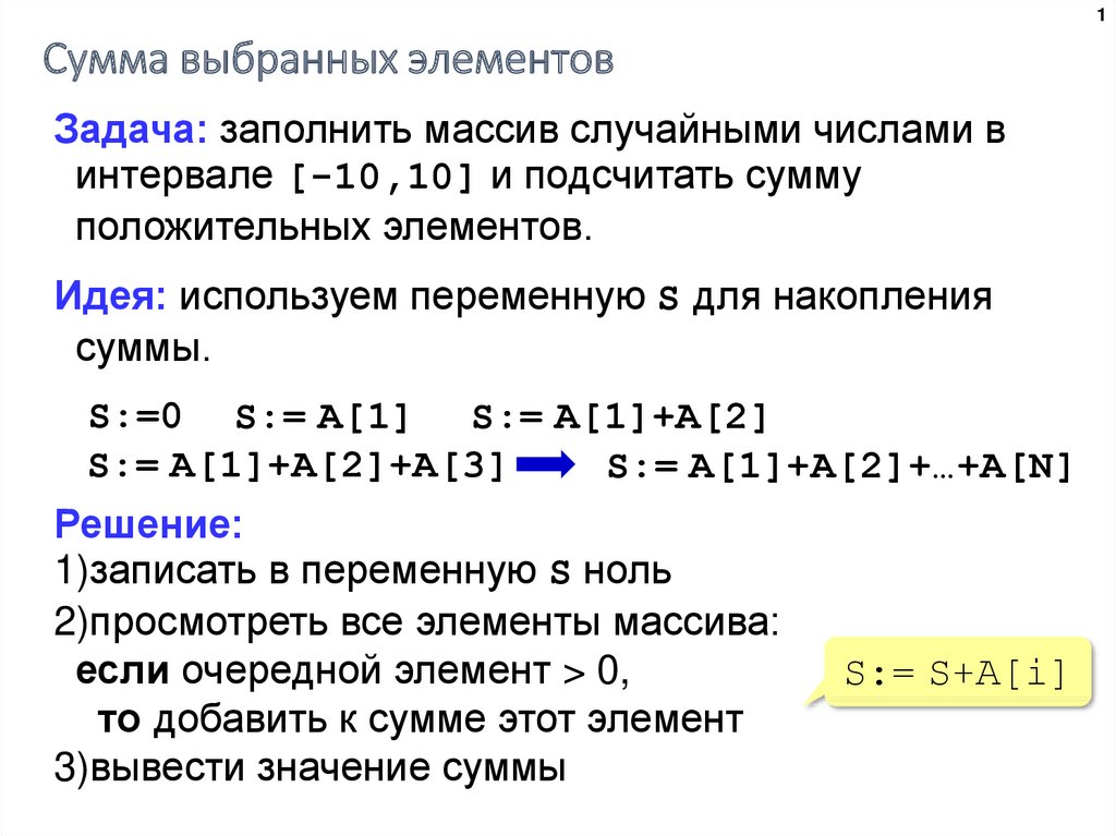 Массивы поляков презентация