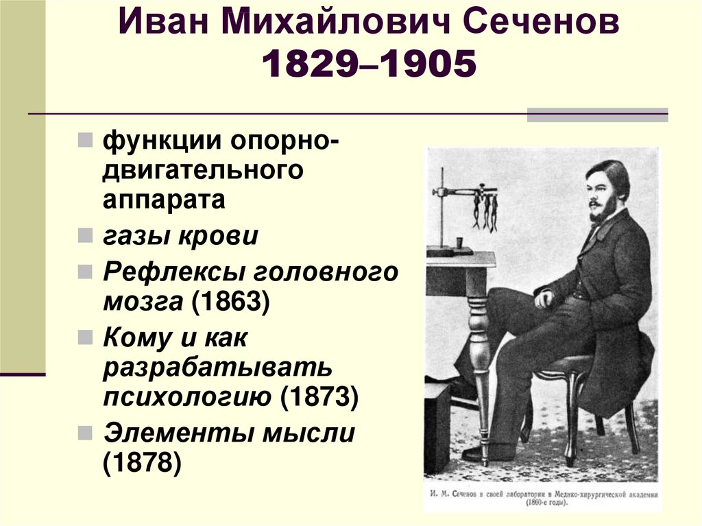 Иван Михайлович Сеченов 1829–1905