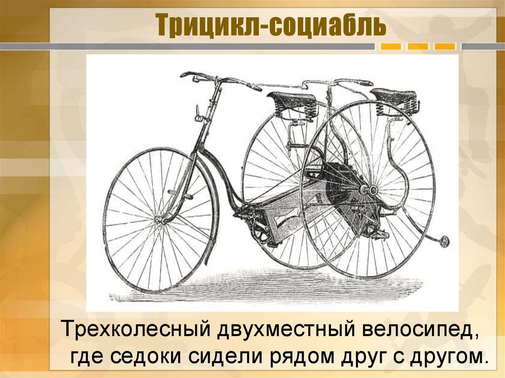 Трицикл-социабль