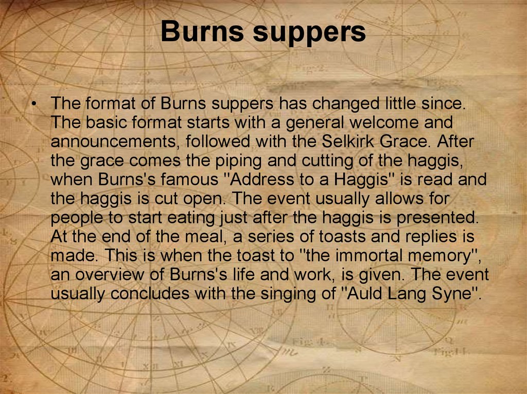 Burns suppers