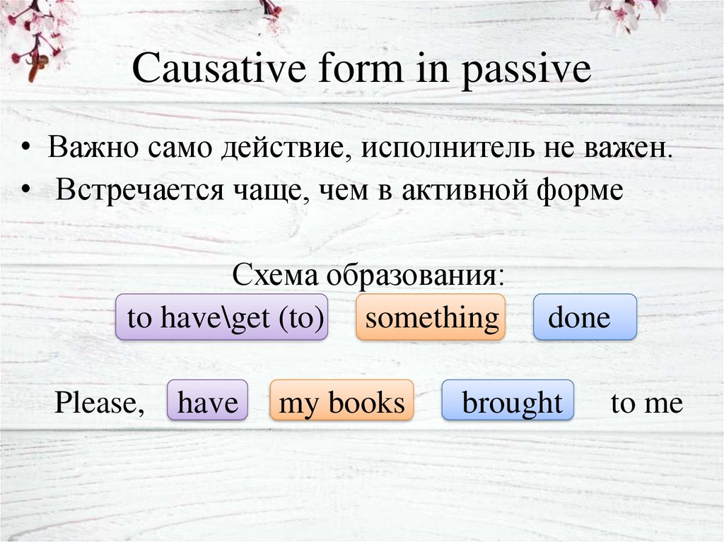 Causative voice. Каузативный залог в английском языке. Causative form в английском языке. Страдательный залог каузативная форма. Каузативная форма в английском.