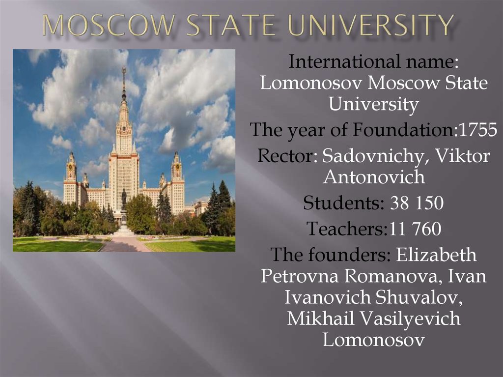 Moscow state University