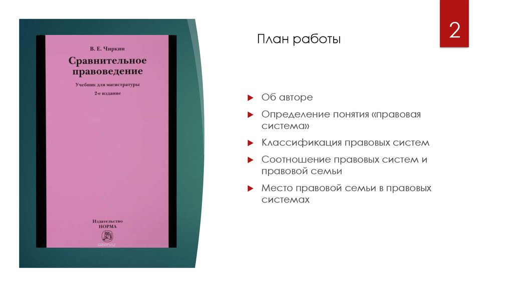 Концепция учебника вуза. Соотношение правовой системы и правовой семьи. Правоведение проект. Юридический план. Авторская книга- это определение.