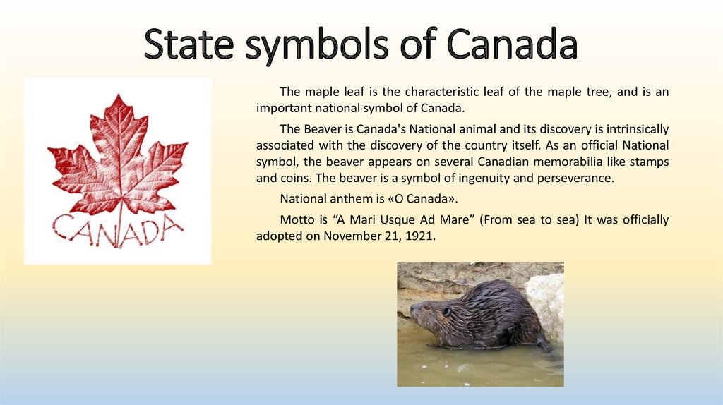 State symbols of Canada