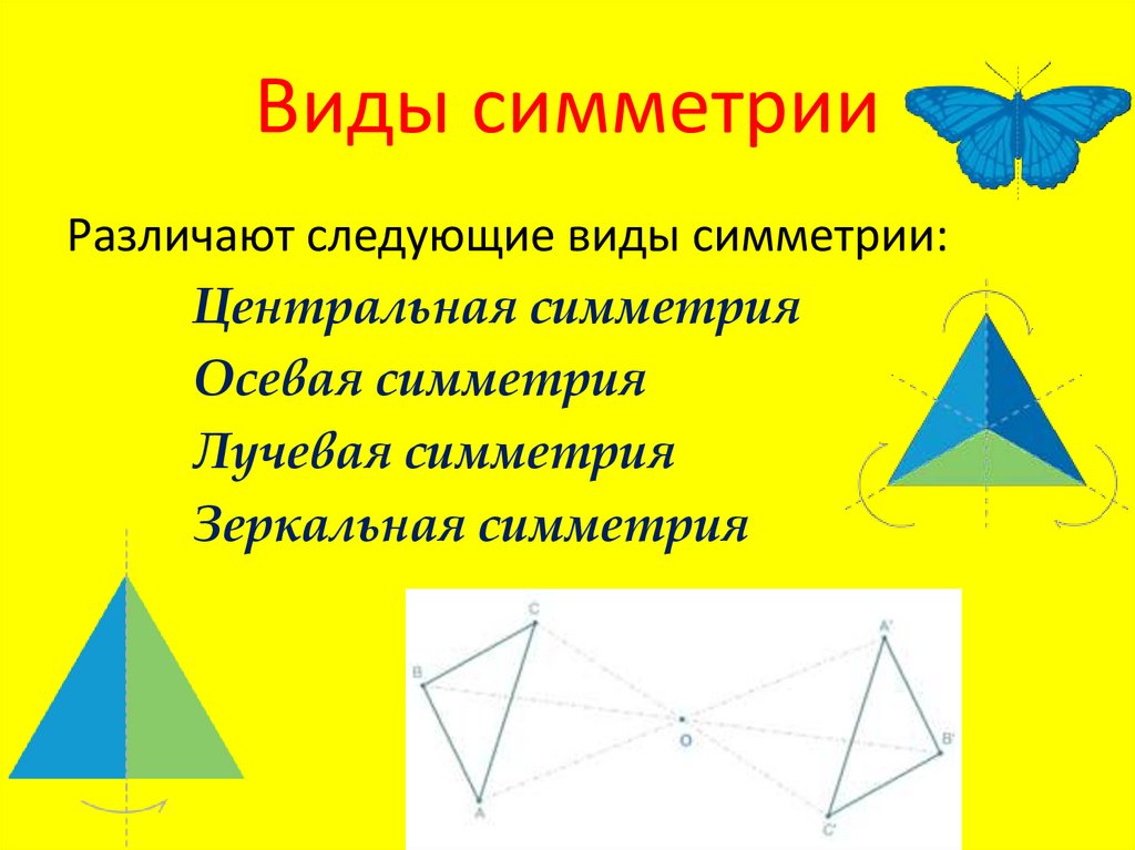 Виды симметрии. Виды геометрической симметрии. Виды симметрии в геометрии. Виды симметрии осевая Центральная.