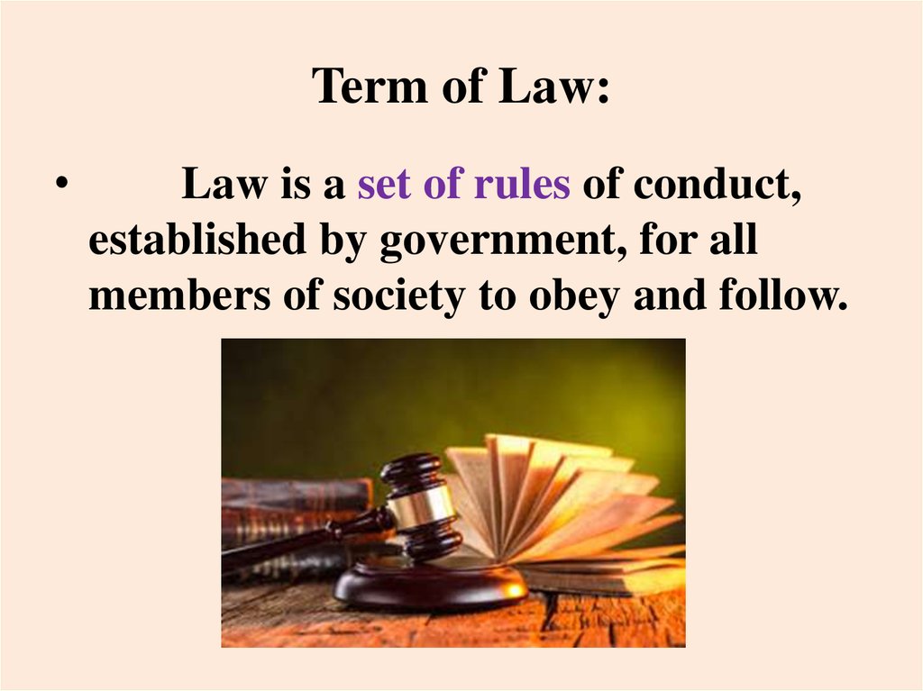 Term of Law: