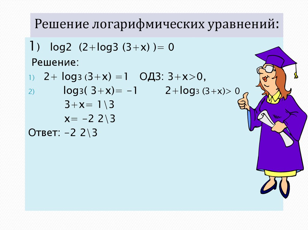 Реши уравнение 1 3 3 9. Log2 3. 3log3 2. Log2+log3. Решения логарифмических уравнений log2 x=1.