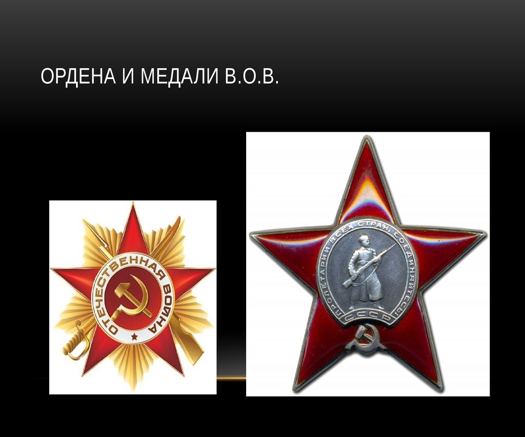 Ордена и медали В.О.В.