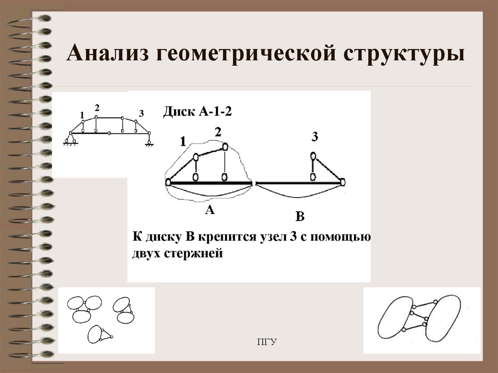 Структурные и геометрические. Анализ геометрической структуры. Анализ геометрической структуры сооружений. Кинематического анализа плоской стержневой системы. Анализ геометрической структуры техническая механика.