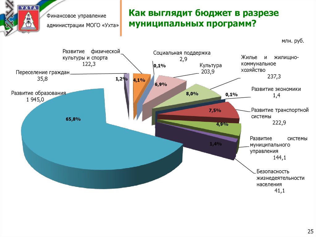 Как выглядит бюджет в разрезе муниципальных программ?