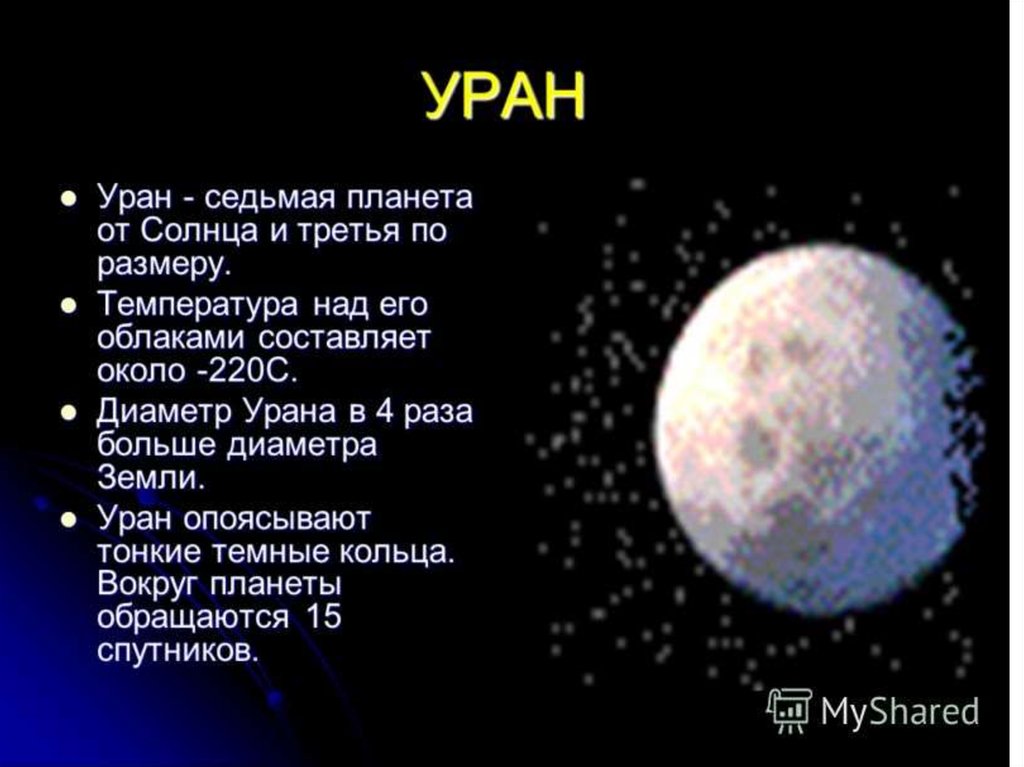 Уран презентация по астрономии 10 класс