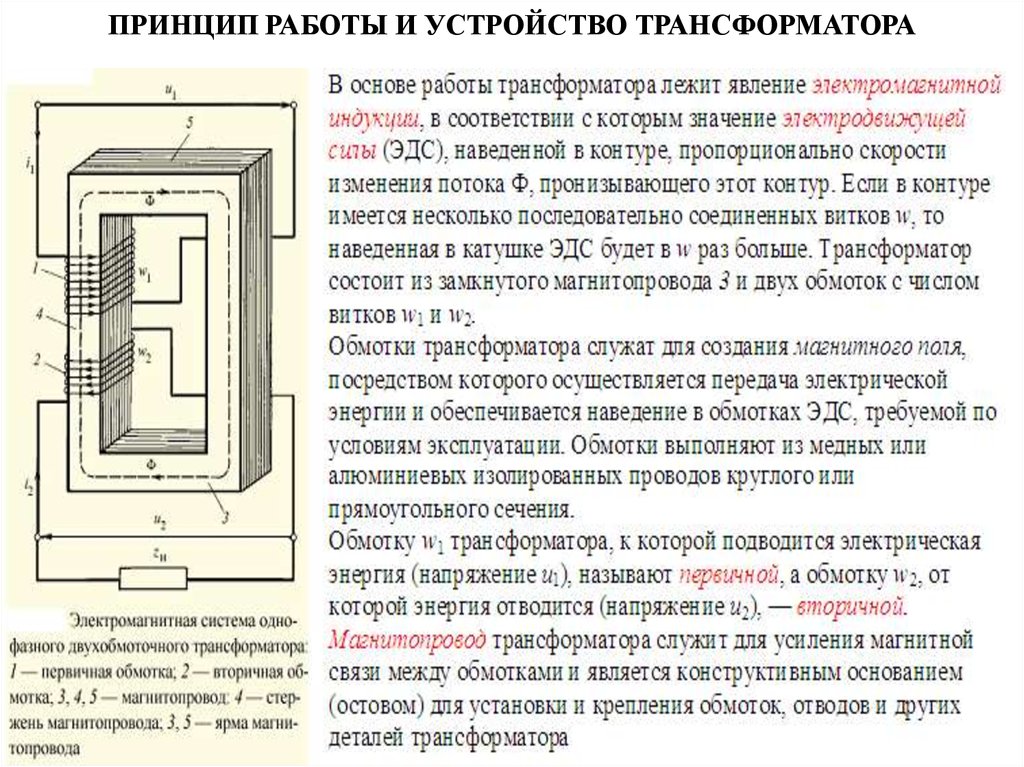 Как работает трансформатор. Конструкция и принцип действия трансформатора. Устройство и принцип работы трансформатора переменного тока. Принцип работы однофазного трансформатора кратко. Трансформатор конструкция и принцип работы.