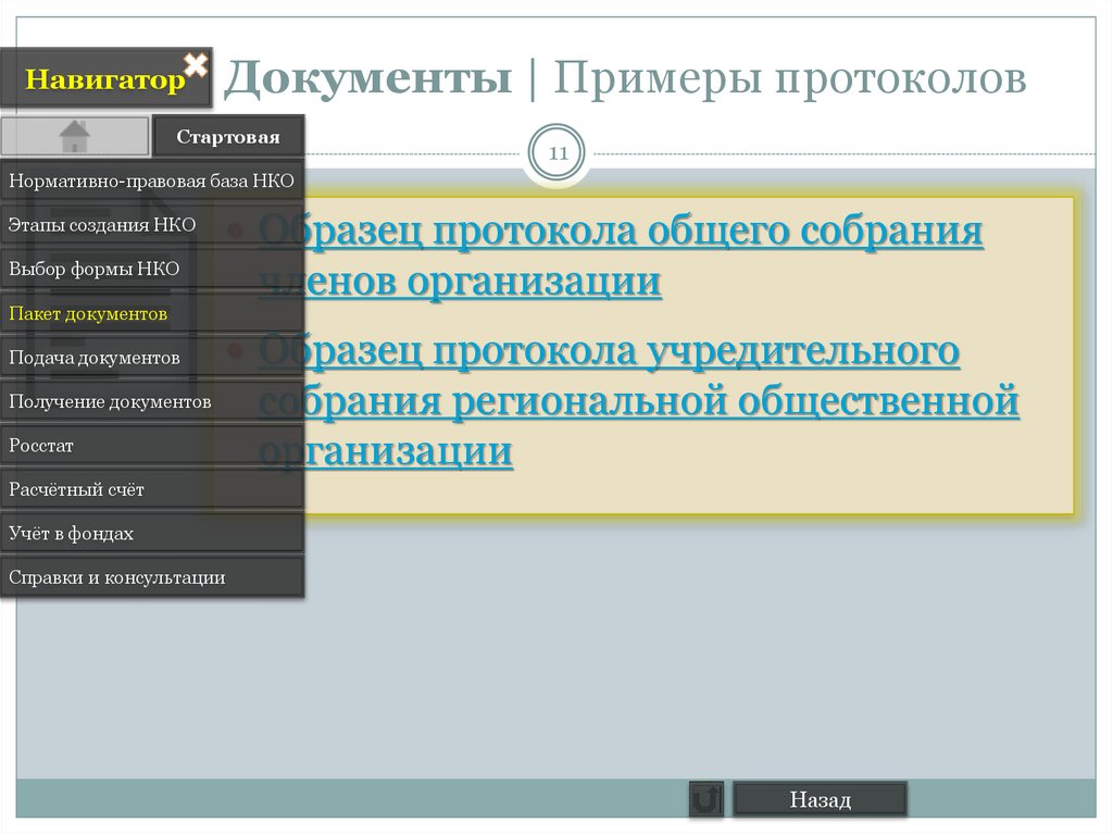 Протокол нко. Образец некоммерческая организация документ. Правовая база некоммерческих организаций. Некоммерческие организации документы. Название некоммерческой организации примеры.