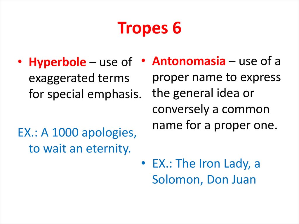 Tropes 6