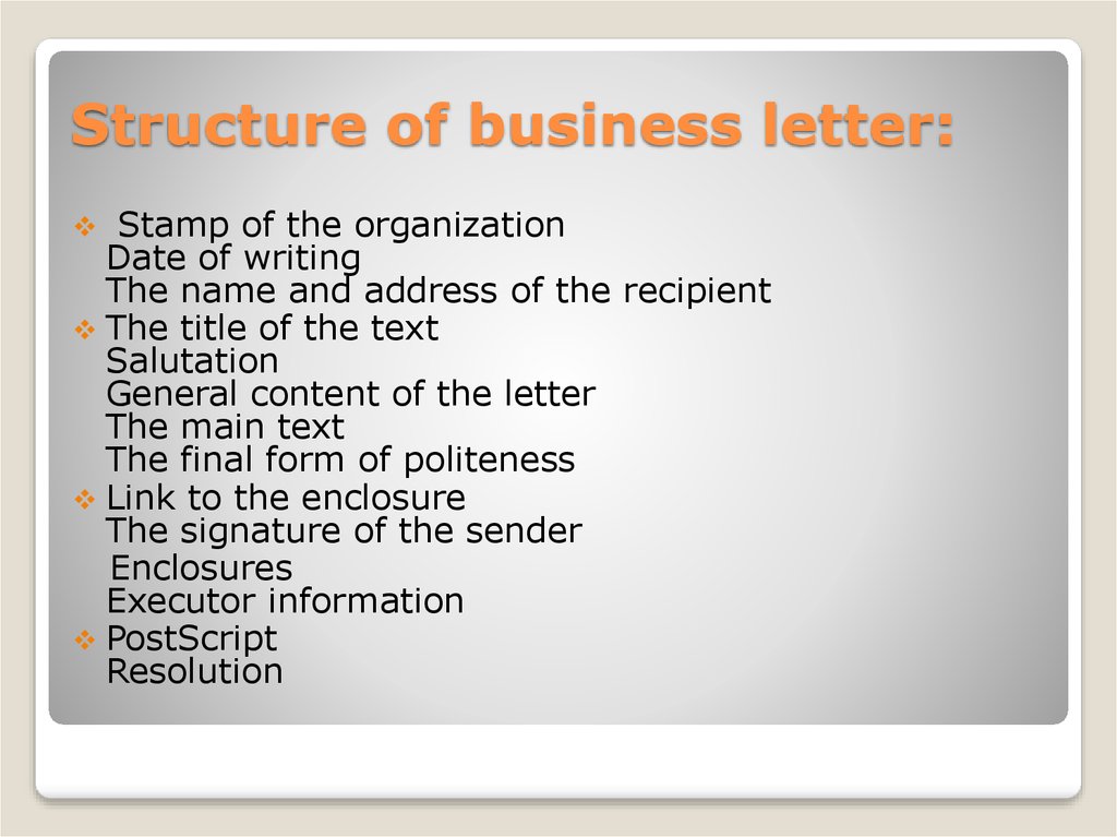 Business Letter Online Presentation