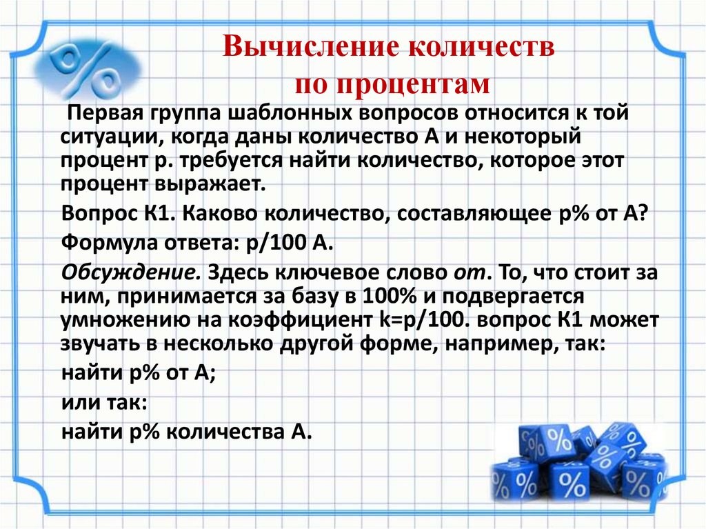 Презентация по процентам