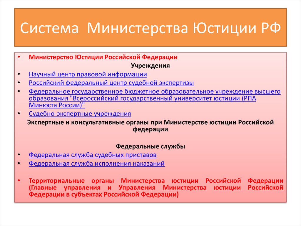 Работа в министерстве