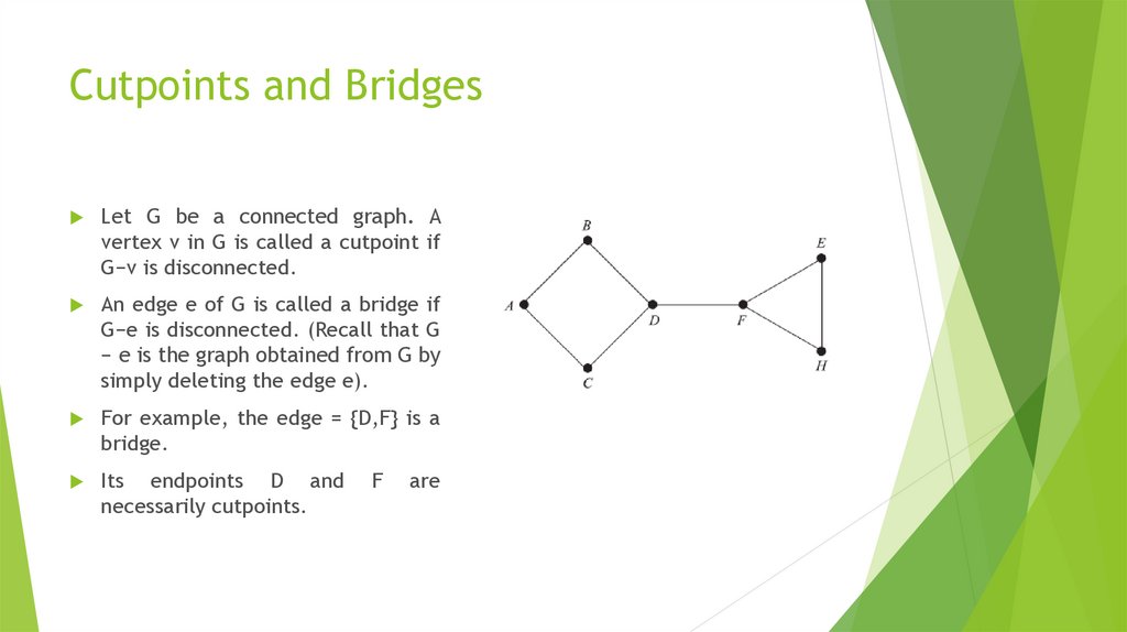 Cutpoints and Bridges