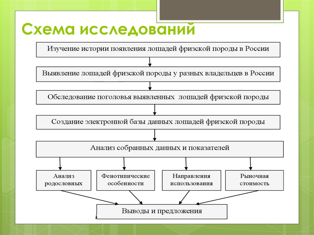 Схема исследования