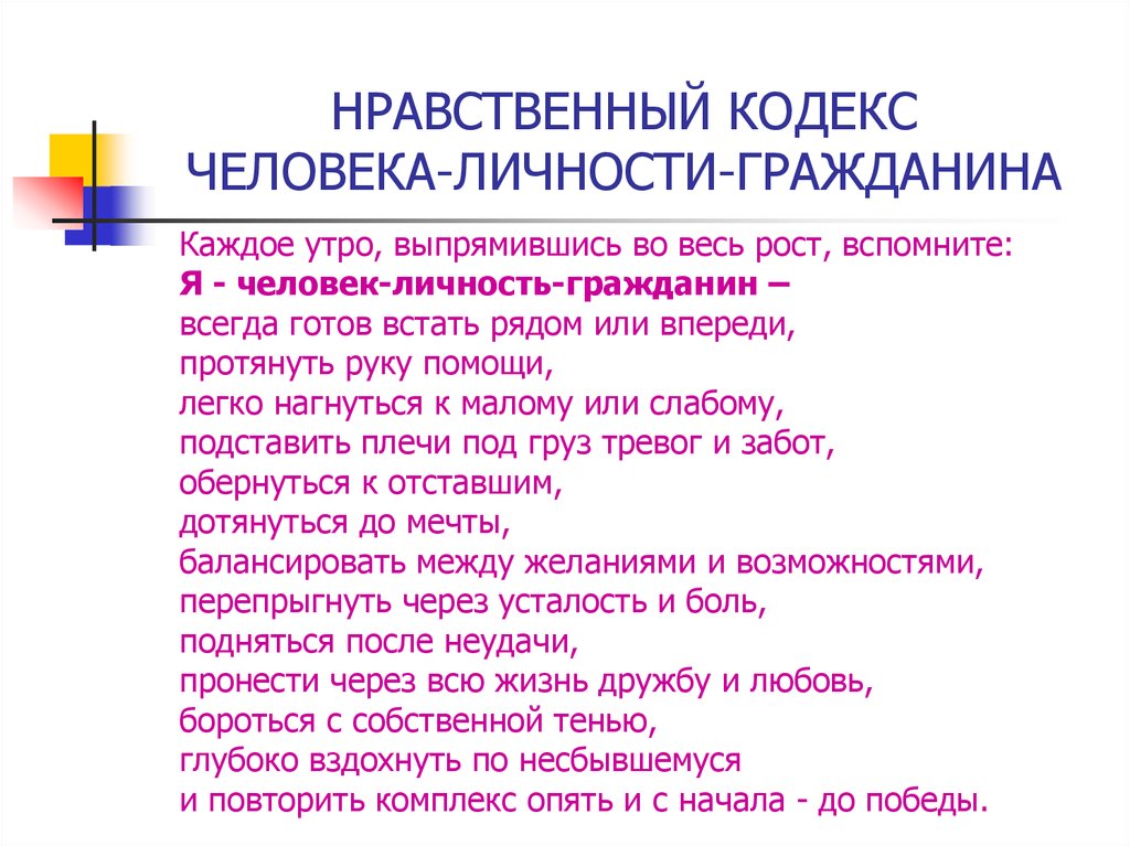 Кодекс человека