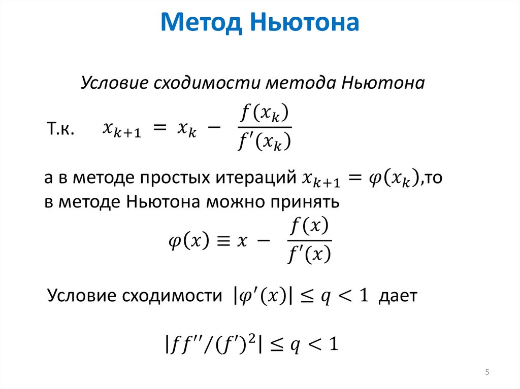 Метод Ньютона