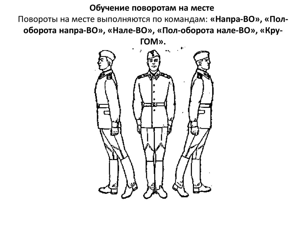 Команда кругом в движении. Строевая стойка и повороты на месте. Строевые приемы повороты на месте. Команды при повороте на месте. Повороты строя на месте.