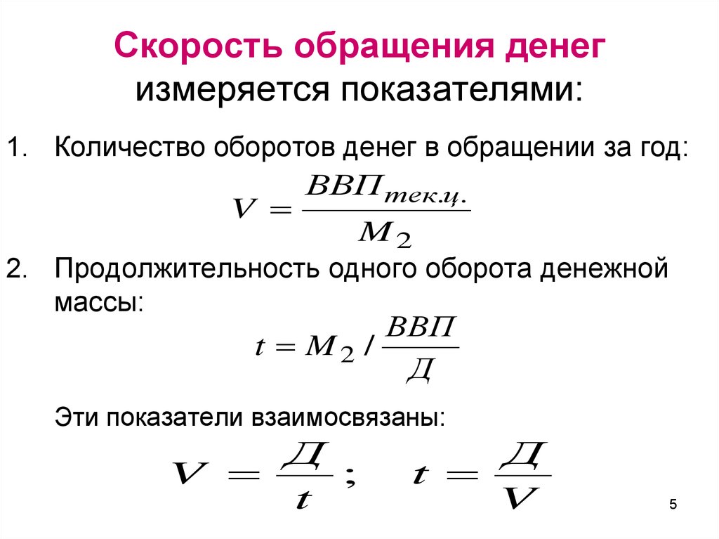 Скорость обращения