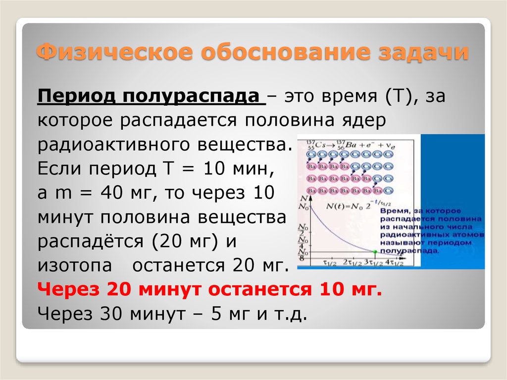 Физическое обоснование задачи