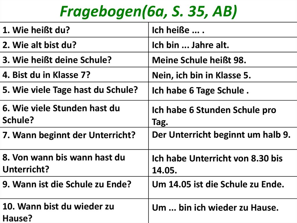 Fragebogen(6a, S. 35, AB) 