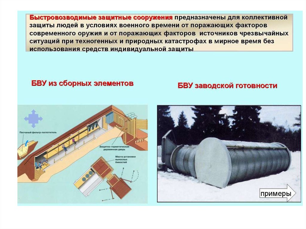 Виды защитных сооружений. Эксплуатация защитных сооружений. Быстровозводимые инженерные сооружения защитные. Быстровозводимые укрытия сооружения и убежища. Защитные сооружения ЧС.