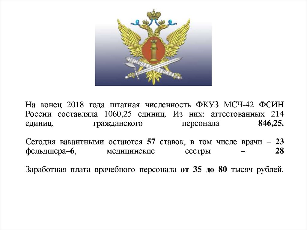 Аттестованный вольнонаемный. МСЧ ФСИН России. Численность ФСИН России. ФКУЗ МСЧ-72 ФСИН России. Численность сотрудников ФСИН России.