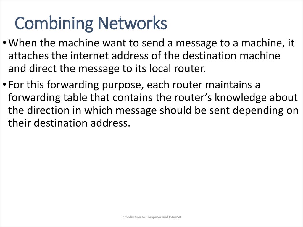 Combining Networks