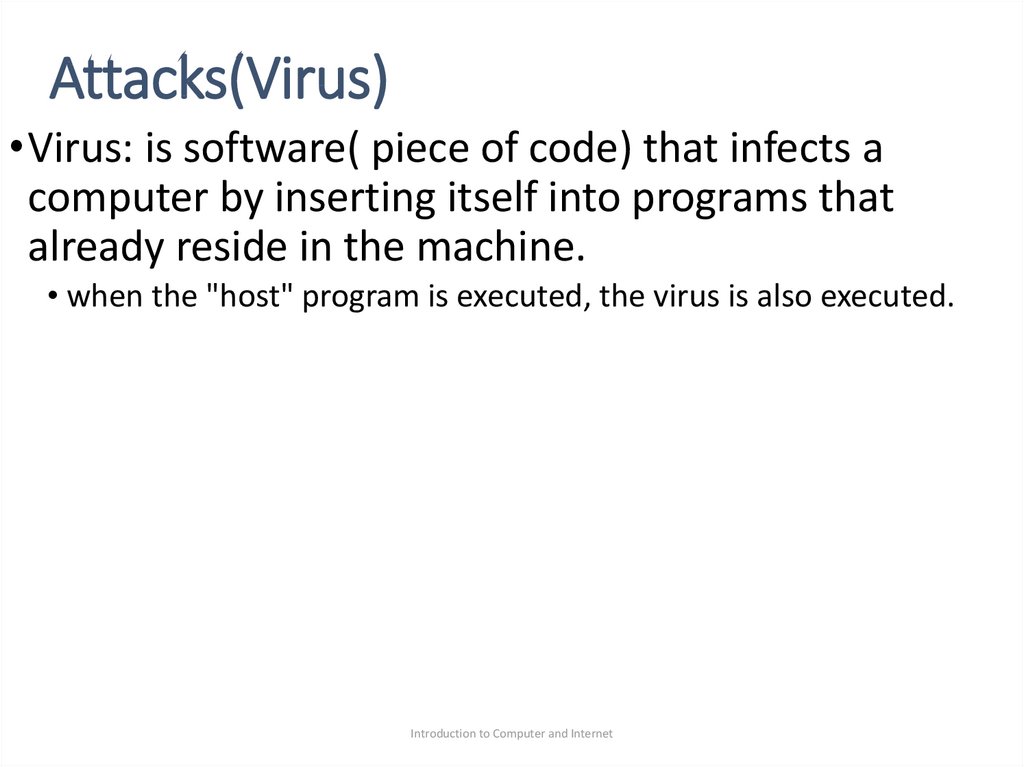 Attacks(Virus)