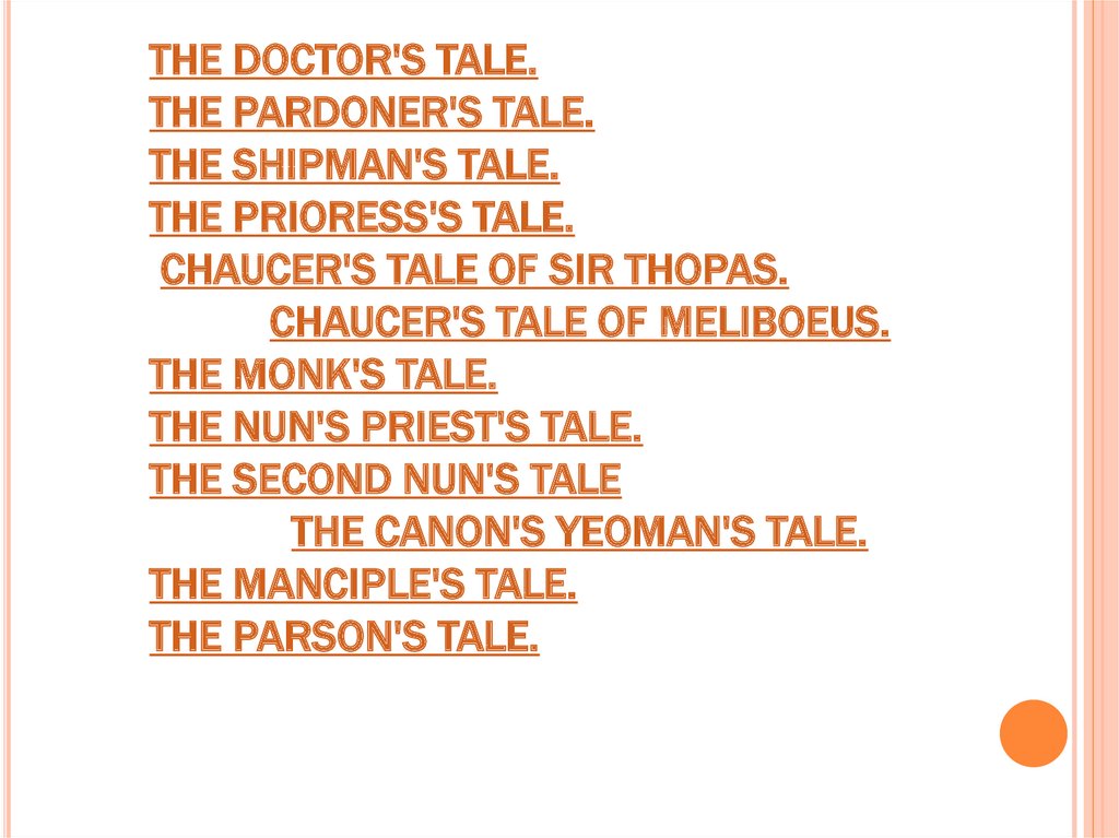 tale of sir thopas