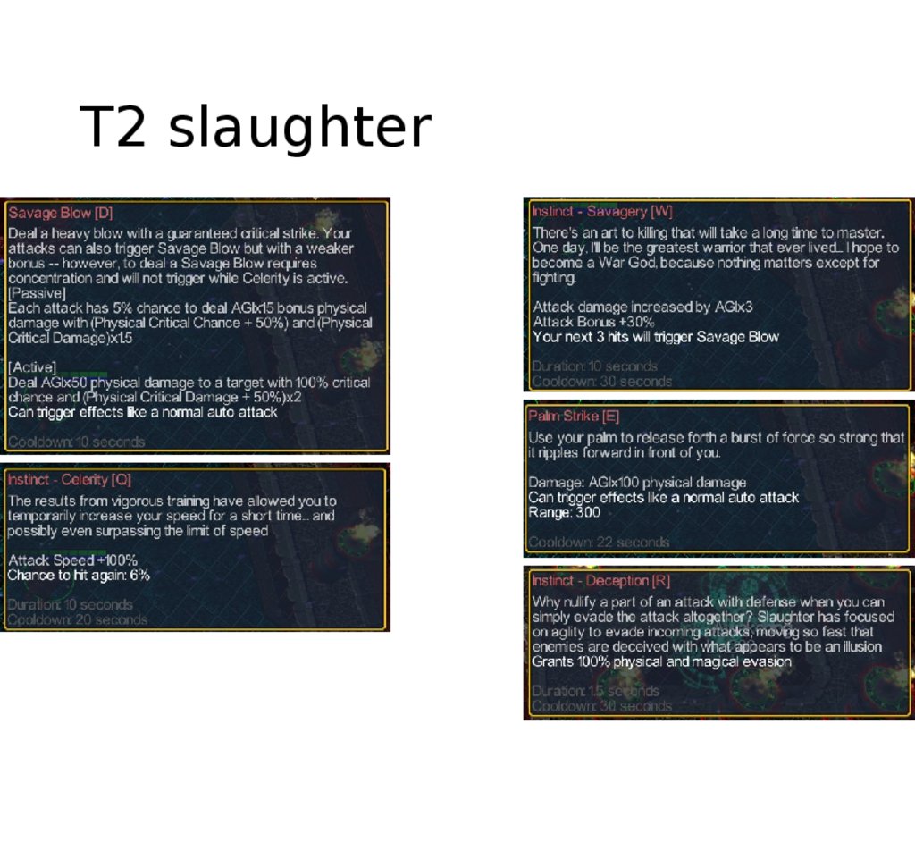 T2 slaughter