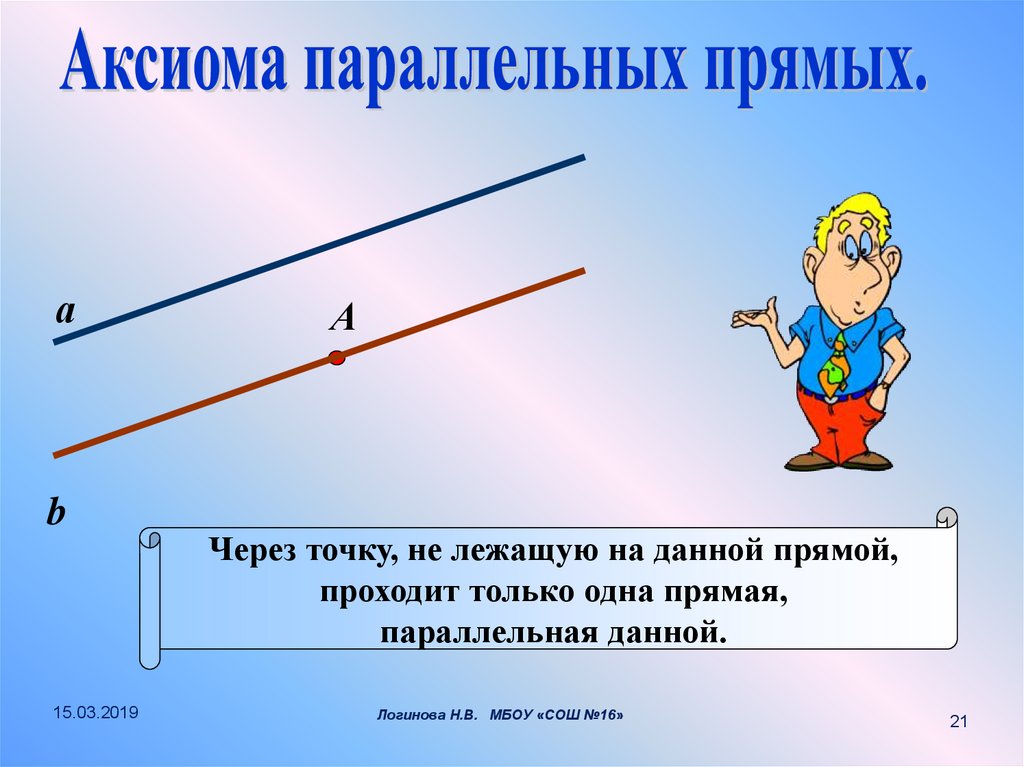 Презентация по геометрии 7 класс параллельные прямые