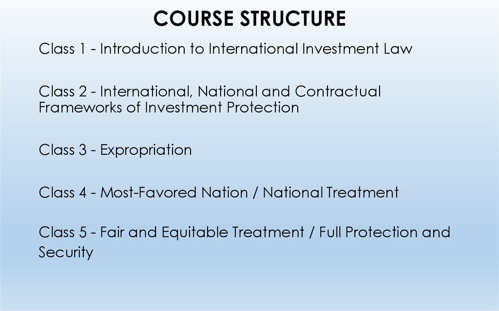 COURSE STRUCTURE