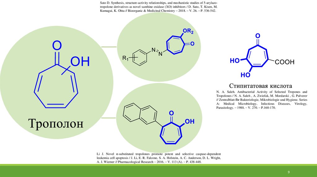 D d синтез. Ингибитор d2s. Трополон. Structure activity relationship. Производные трополона.