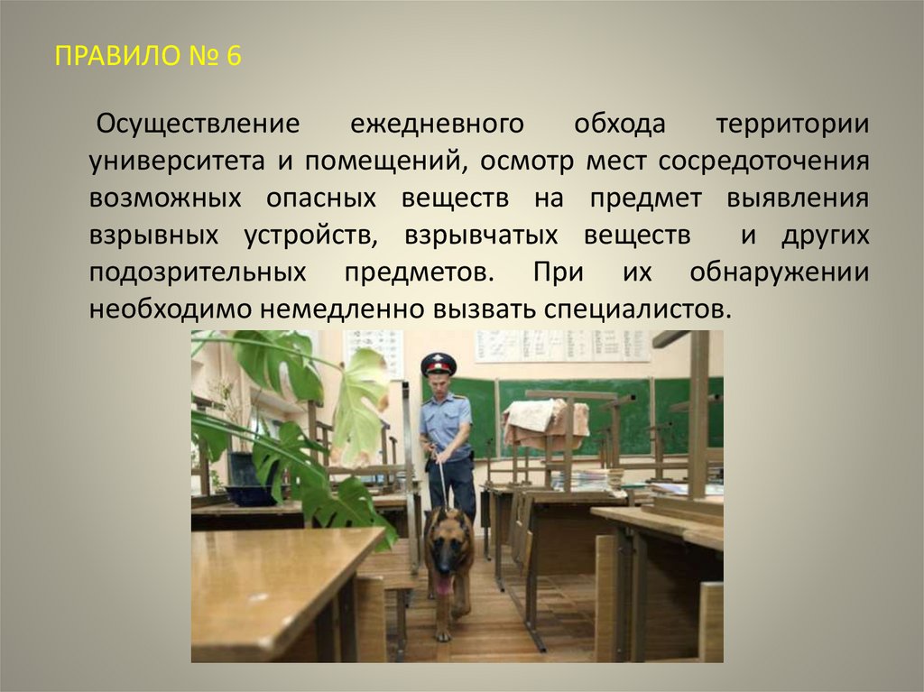 ПРАВИЛО № 6