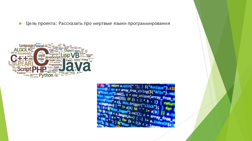 Проект на тему мертвые языки программирования