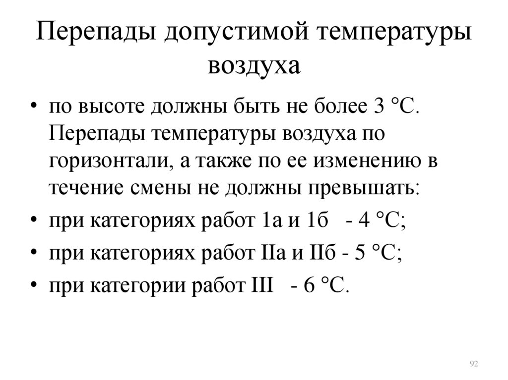 Температура по вертикали