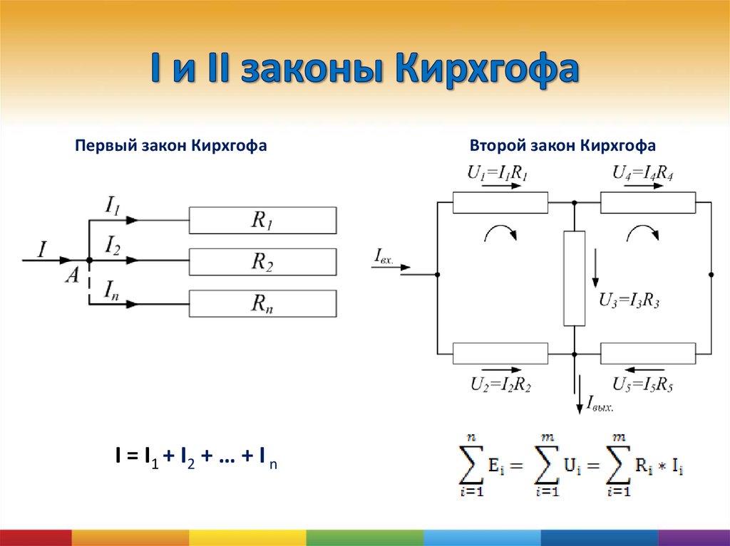 Правило киргофа схема