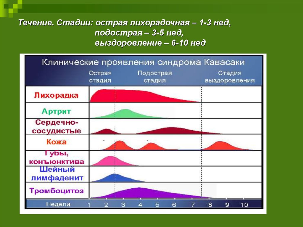 Стадии течения. Продолжительность острой стадии течения. Подострая и острая стадия. Фазы начала заболевания острая подострая. Фазы течения окн.