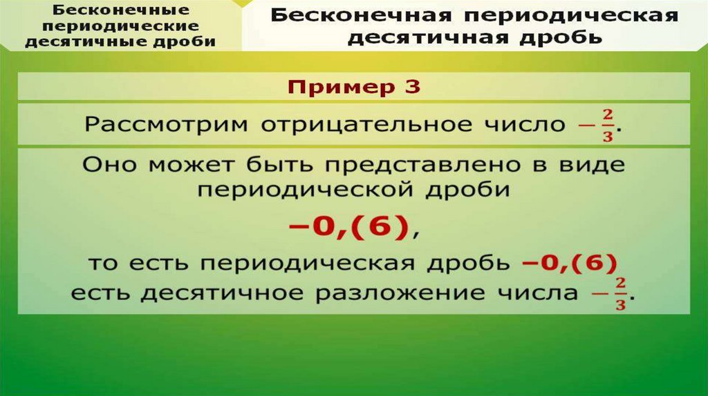 Запишите периодическую десятичную. Отрицательные периодические дроби. Чистая периодическая дробь. Как сравнивать периодические дроби. Отрицательная бесконечная периодическая десятичная дробь.