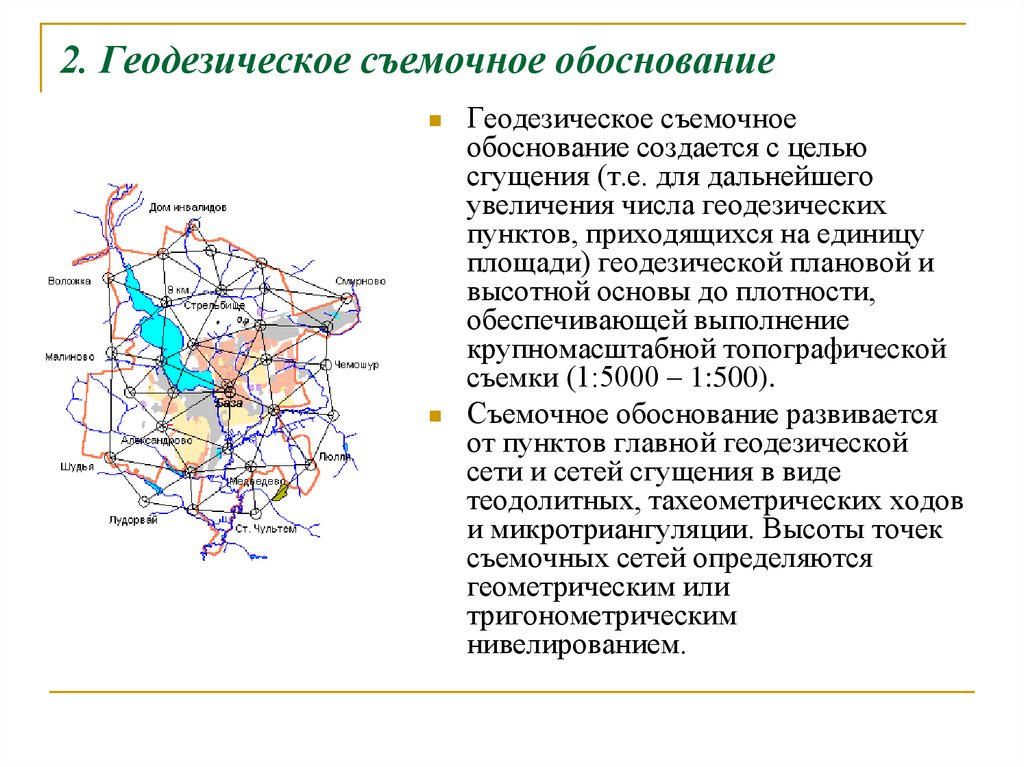 План геодезического обоснования