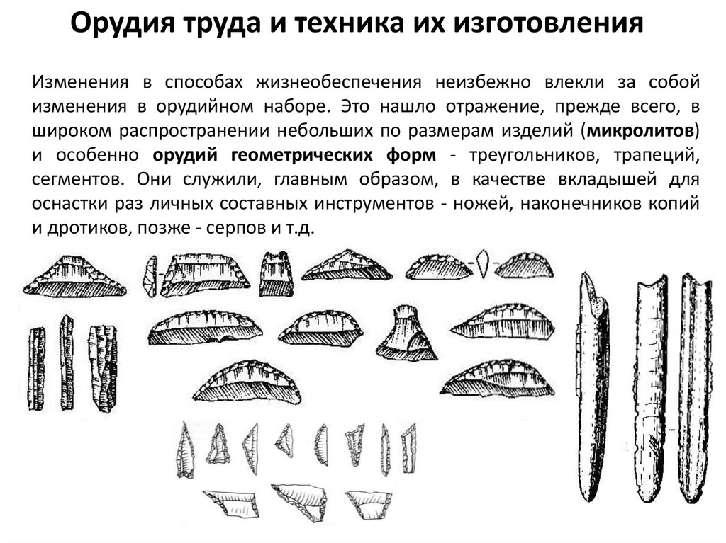 Охарактеризуйте орудия труда русских